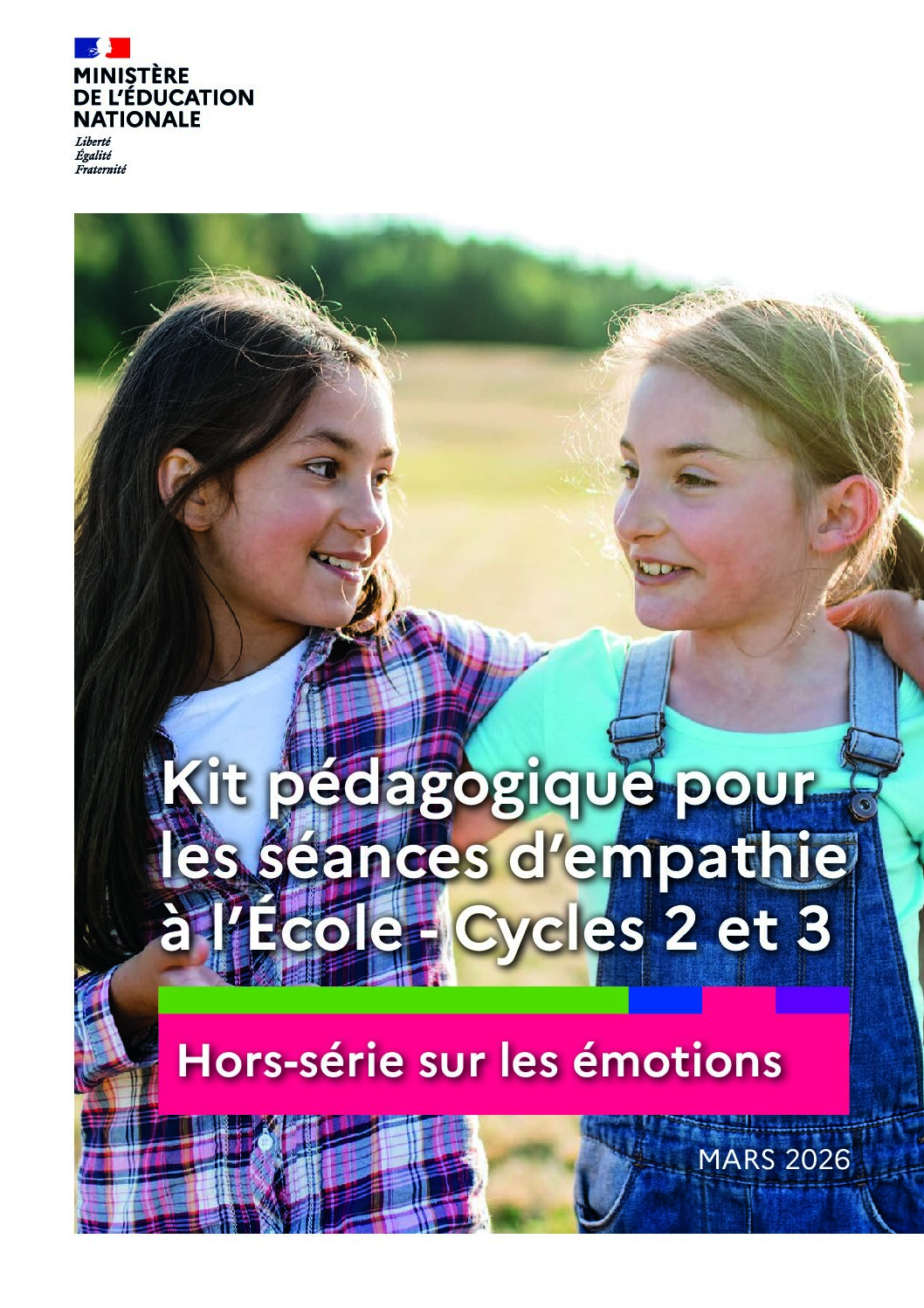 Kit pédagogique pour les séances d'empathie à l'école - hors série sur les émotions