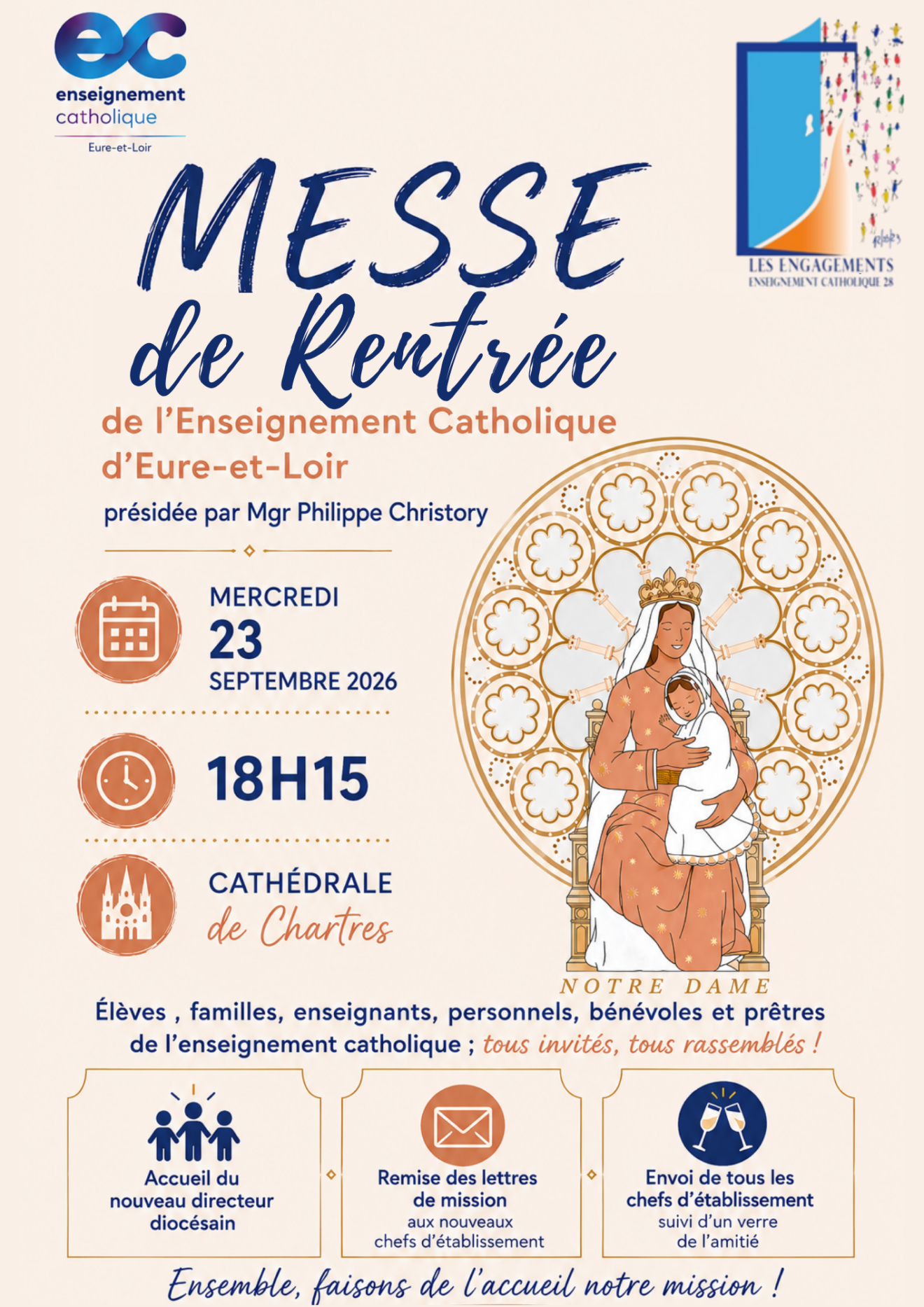 Messe de rentrée de l'enseignement catholique