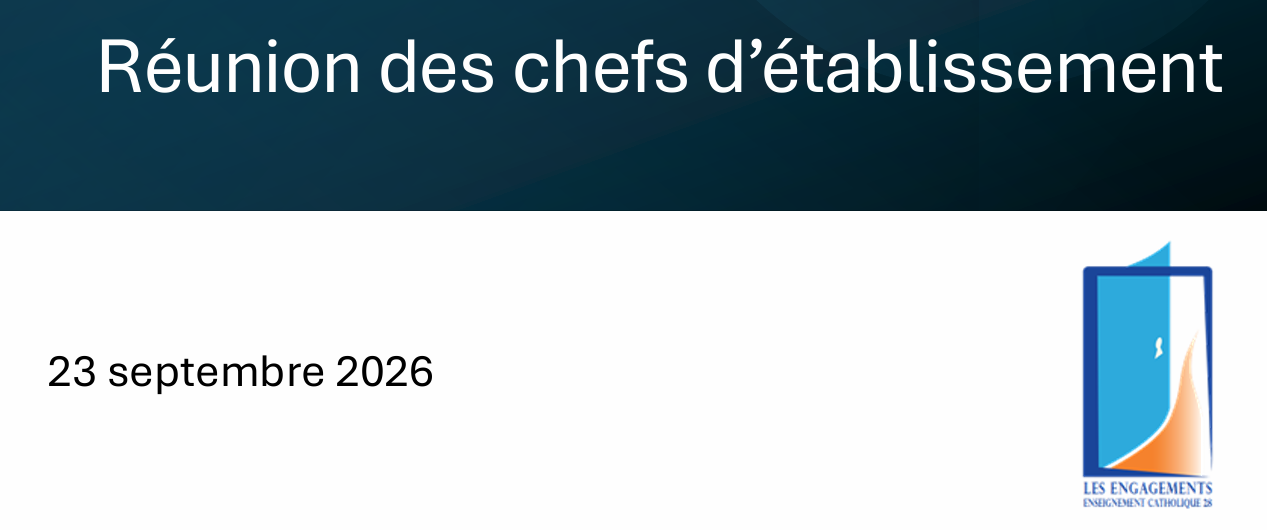 Réunion des chefs d'établissement du 23 septembre 2026